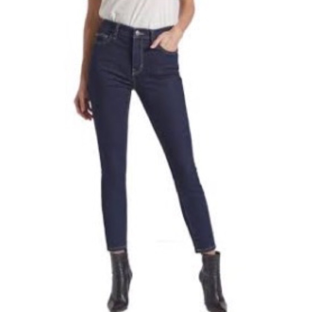 Current Elliot The High Waist Stiletto‎ Skinny Jeans in  in 0 Clean Indigo blue